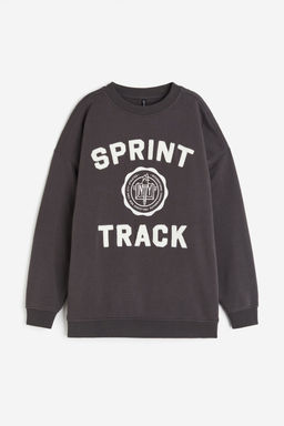 Sudadera oversize con motivo