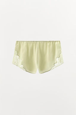 LACY SATIN SHORTS - Zara фото 7
