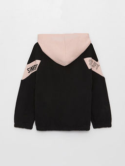 Kap??onlu Bask?l? Uzun Kollu K?z ?ocuk Fermuarl? Sweatshirt - Waikiki фото 2