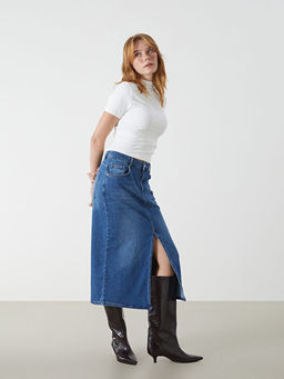 Dar Fit Kad?n Jean Etek