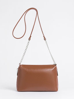 Женская кожаная сумка Richet 3199LNU 818 Рыжий