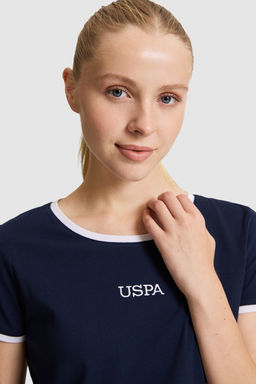 Kad_n Lacivert Bisiklet Yaka Ti__rt - U.s. polo assn фото 2