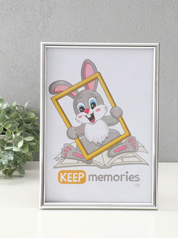 Набор фоторамок для фото 21×30 см Keep memories «Радуга», с подножкой, 3 шт., (пластиковый экран), серебро