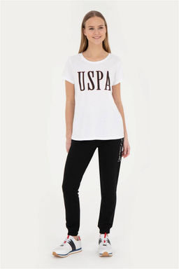 Женская белая футболка с круглым вырезом - U.s. polo assn фото 4