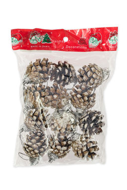 Новогодние украшения 4 см Шишки (12 шт) SF-3513, №1 - Больше подарков фото 2