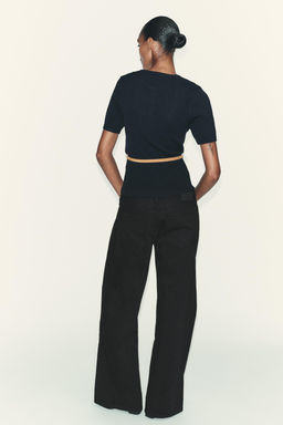 SHORT SLEEVE BELTED CARDIGAN - Zara фото 6