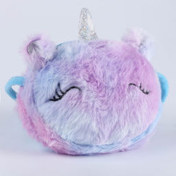 Плюшевая сумочка «Единорог» на шнурке, сиреневая