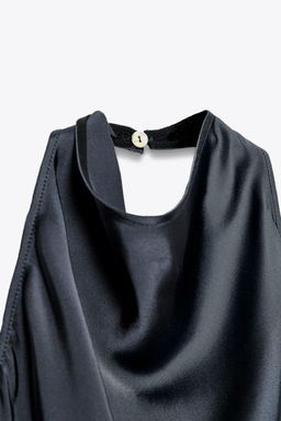 ZW COLLECTION SATIN HALTER TOP - Zara фото 16