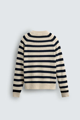 STRIPED HENLEY SWEATER - Zara фото 8