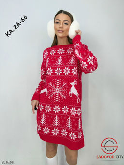 Туника женская с новогодним принтом - Bruno фото 2