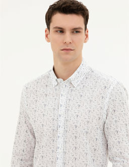 Lacivert Slim Fit Uzun Kollu G_mlek - Pierre cardin фото 2