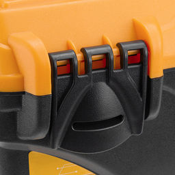 Контейнер-ящик для инструментов пластмассовый "Титан 16" 41х20х21,5см, черный с желтым (Россия)