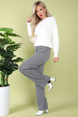 Брюки Барнео (лапка белый)