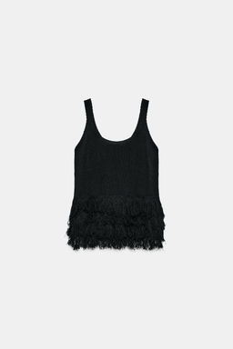 TOP PUNTO FLECOS / Negro