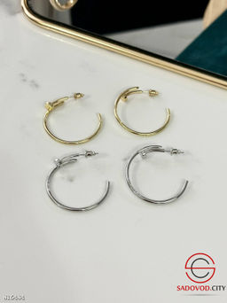 Серьги с камнями из бижутерного сплава - Bruno фото 3