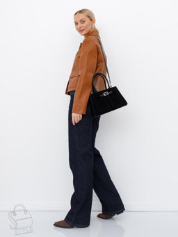 Сумка женская кожаная 990189NN black Natale Navetta