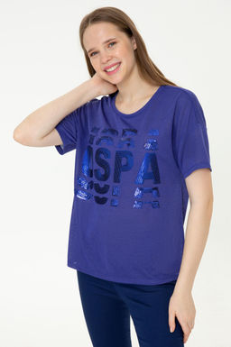 Женская синяя футболка Неожиданная скидка в корзине - U.s. polo assn фото 3