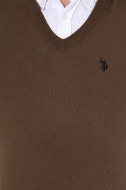 Мужской кокосовой v -neck Основной вязаной неожиданный сюрприз скидка в корзине - U.s. polo assn фото 6