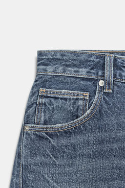 BERMUDA JORTS DENIM TRF TIRO MEDIO / Azul - Zara фото 7