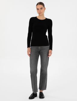 Siyah Ex. Slim Fit Kazak