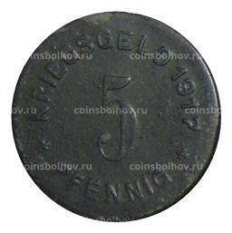 5 пфеннигов 1917 года Германия  Нотгельд Меттман