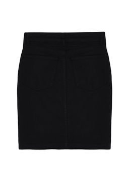 Siyah Gabardin Dokuma Mini Boy Etek TWOSS24ET00243