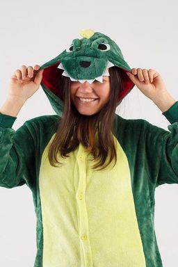 Пижама кигуруми Зеленый Динозавр