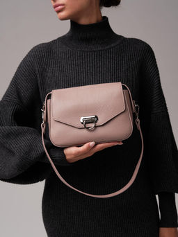 Сумка кожаная через плечо Azaro 3684 фруктовый мусс