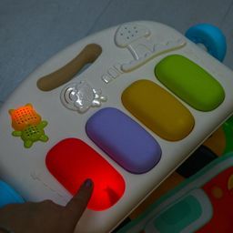 Развивающий коврик Жирафик, с пианино, голубой - Simaland фото 6