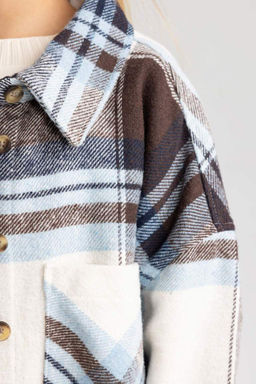 Рубашка с длинным рукавом для девочки - Defacto фото 4