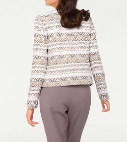 Блейзер, бежево-белый - Patrizia dini фото 4