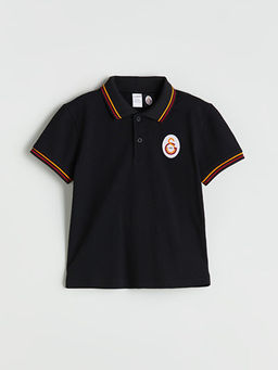 Polo Yaka Galatasaray Bask?l? Erkek ?ocuk Ti??rt
