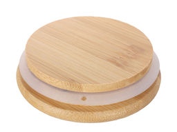 Банка для сыпучих Бамбуковая кр d95/10,5см 700мл S0209510B стекло арт.698770