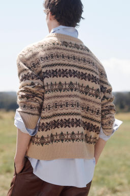 LIMITED EDITION GEOMETRIC JACQUARD SWEATER - Zara фото 3
