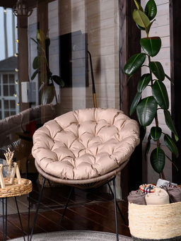 Подушка в подвесное кресло кокон и качели PO 80х80 см, оксфорд, круглая, Bio-Line