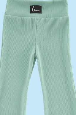 Lacivert K?z Cocuk Genis Paca/Flare Basic Orme Tayt TKDSS24TA00007 - Trendyolmilla фото 4