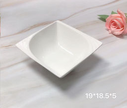 Салатник квадратный глубокий 19х18,5х5 см / DR-1054 /уп 48/