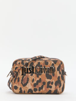Женское кросс-боди JUST CAVALLI METAL LETTERING Артикул 4107665, леопардовый принт