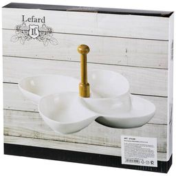 МЕНАЖНИЦА 4 СЕКЦИИ LEFARD С ДЕРЕВ. РУЧКОЙ 25.5*25.5*4 СМ  фото 2