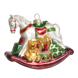 Лошадка-качалка (стекло) 7,5х6,5х10 см - Holiday classics фото 2