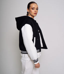 Бомбер #КТ2613, черный - Dommod фото 3