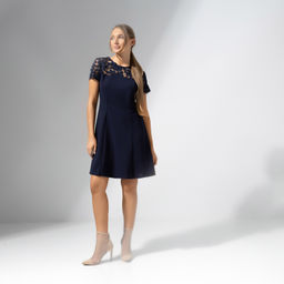 Платье приталенное с кружевом Моментальное преображение - Charutti фото 10