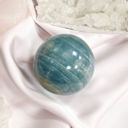 Радуга Самоцветов Шар из голубого карибского Кальцита  фото 3