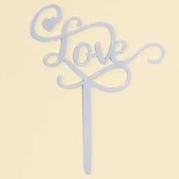 Топпер Любовь, цвет серебро - Страна карнавалия фото 9