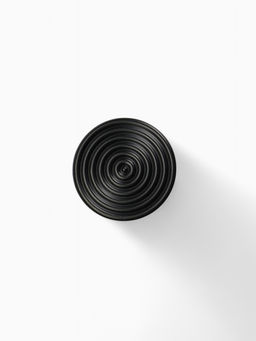 Цена за 2 шт. Ручка-кнопка CAPPIO «Лабиринт», цинк, цвет чёрный