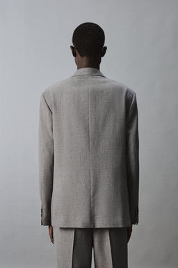 BLAZER SLIM FIT TRAJE ESTRUCTURA / Gris - Zara фото 3