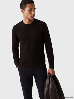 Standard Fit Bisiklet Yaka Erkek Triko Kazak