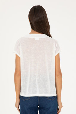 U. S. Polo Assn / Женская футболка цвета экрю - U.s. polo assn фото 5