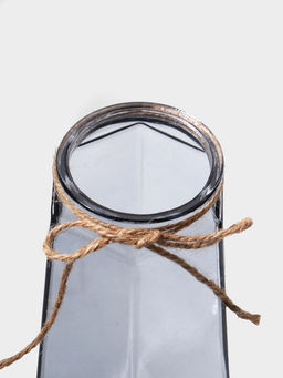 Ваза «Калли», 21×9.5 см, стекло, серая