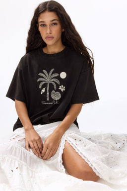 Camiseta oversize con motivo bordado - H&m фото 2
